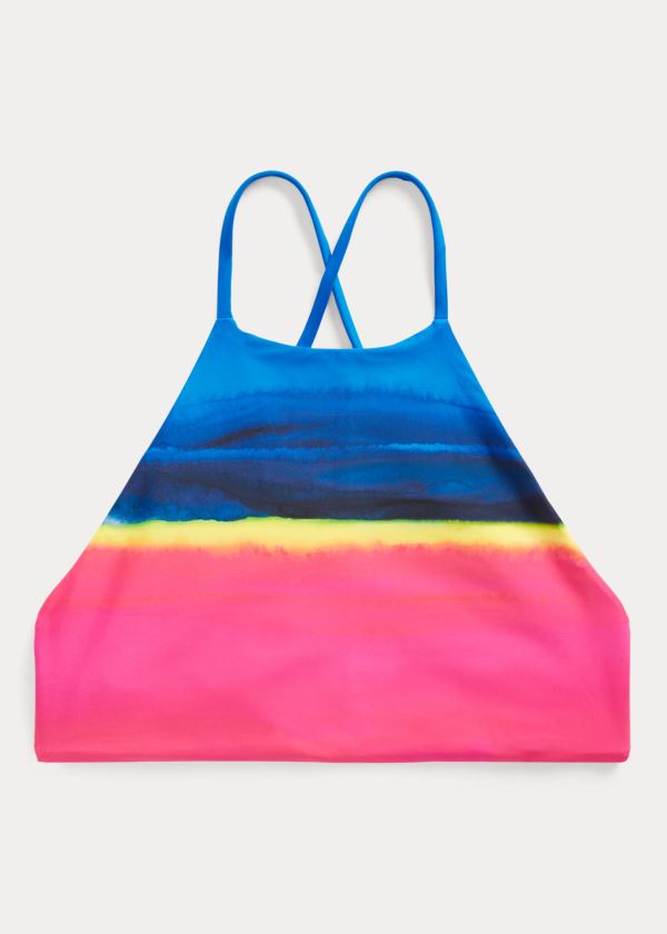 Top Polo Ralph Lauren Dip-Dyed Halter Mulher 73402-FBYK